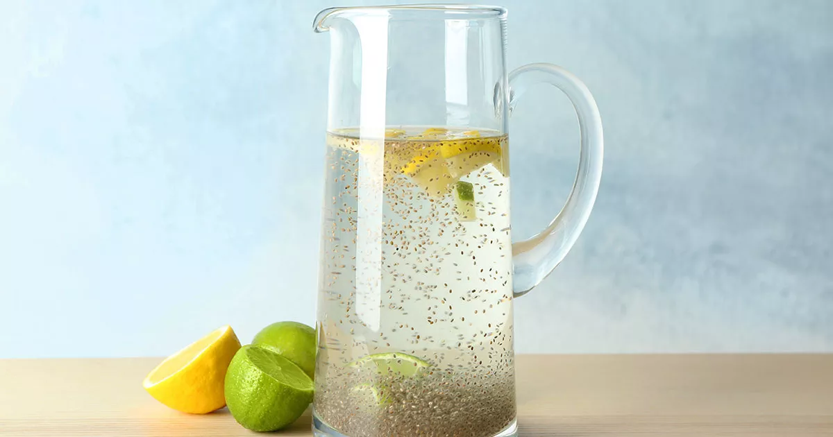 Água de Chia com Limão